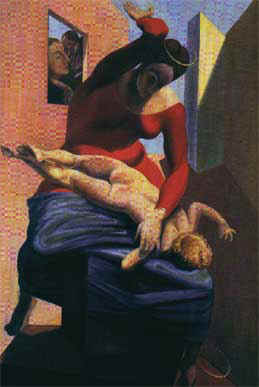 La Vierge corrigeant l'enfant Jésus, Max Ernst