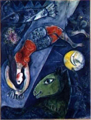 Marc Chagall, le cirque bleu, musée Pompidou